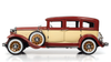 1931 Peerless Master 8 Sedan Maroon and Cream with a Black Top 1/18 Diecast Model Car by Auto World