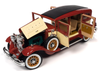 1931 Peerless Master 8 Sedan Maroon and Cream with a Black Top 1/18 Diecast Model Car by Auto World