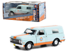 1/24 Greenlight 1968 Chevrolet C-10 with Camper Shell (light blue with orange stripe) – Gulf Oil – Running On Empty Series 5 Diecast Car Model