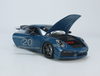 1/18 Minichamps 2021 Porsche 911 (992) Turbo S Coupe Sport Design 20th Anniversary Edition (Blue) Full Open Diecast Car Model Limited 500 Pieces