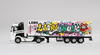 1/64 Mini GT Mercedes-Benz Actros with 40′ Container LBWK Kuma Graffiti Diecast Car Model