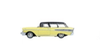 1957 Chevrolet Nomad Colonial Cream with Onyx Black Top 1/87 (HO) Scale Diecast Model Car by Oxford Diecast