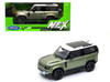 2020 Land Rover Defender Green Metallic with White Top "NEX Models" 1/24 Diecast Model Car by Welly