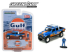 2021 Jeep Gladiator Pickup Truck #35 "Gulf Oil" and Driver Figure Limited Edition to 3300 pieces Worldwide 1/64 Diecast Model Car by Greenlight