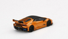 1/64 Mini GT LB★WORKS Lamborghini Huracán GT (Arancio Borealis Orange) Diecast Car Model