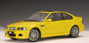 1/18 AUTOart BMW E46 M3 (Yellow) Diecast Car Model