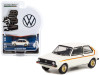 1975 Volkswagen Rabbit Pastel White with Stripes "Club Vee-Dub Series 14" 1/64 Diecast Model Car by Greenlight