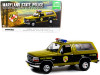1/18 Greenlight 1996 Ford Bronco Maryland State Police State Trooper "Bloodhound Search Team - K-9 Patrol" "Artisan Collection" Diecast Car Model