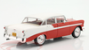 1/24 WhiteBox 1956 Chevrolet Bel Air 4-door Sedan (Red & White) Car Model