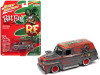 1955 Ford Panel Delivery Truck Gray Metallic with Graphics "Rat Fink" "Pop Culture" 2022 Release 2 1/64 Diecast Model Car by Johnny Lightning