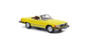 1979 Mercedes-Benz 450 SL Cabriolet (US Version) Yellow with Black Stripes 1/18 Diecast Model Car by Norev