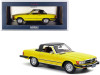 1979 Mercedes-Benz 450 SL Cabriolet (US Version) Yellow with Black Stripes 1/18 Diecast Model Car by Norev
