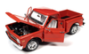 1/18 Auto World 1968 Chevy C10 Pick Up Sidestep (Vermilion Red) Diecast Car Model