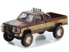 1982 GMC K-2500 Sierra Grande Pickup Truck Brown and Gold (Dirty Version) "Fall Guy Stuntman Association" Hollywood Special Edition 1/64 Diecast Model Car by Greenlight