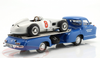 1/18 Werk83 Set of Mercedes-Benz Racing Transporter Blue Wonder With Mercedes-Benz W196 #8 Car Models