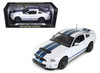 1/18 Shelby Collectibles 2013 Ford Shelby Cobra GT500 SVT (White with Blue Stripes) Diecast Car Model