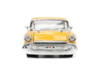 1957 Chevrolet Bel Air Yellow and White "Bigtime Muscle" Series 1/24 Diecast Model Car by Jada