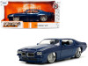 1971 Pontiac GTO Dark Blue Metallic "Bigtime Muscle" Series 1/24 Diecast Model Car by Jada