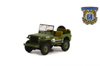 1/64 Greenlight Theodore Roosevelt Jr’s 1942 Willys MB Jeep 20362162 – U.S. Army World War II Rough Rider Car Model