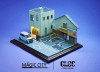 1/64 Magic City Japan Street Building & Parking Lot (cars & figures NOT included)