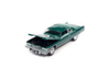 1975 Cadillac Coupe DeVille Greenbrier Firemist Green Metallic with Green Vinyl Top "Luxury Cruisers" Series Limited Edition 1/64 Diecast Model Car by Auto World