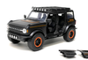 1/24 Jada 2021 Ford Bronco Custom Yokohama Matte Black Diecast Car Model