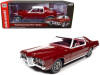 1/18 Auto World 1969 Pontiac Royal Bobcat Grand Prix Model J Matador Red with White Top and Red Interior Diecast Car Model