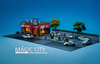 1/64 Magic City KFC Shop & Parking Lot Diorama with Lights (cars & figures NOT included)