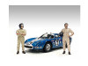 "Racing Legends" 60's Figures A and B Set of 2 for 1/18 Scale Models by American Diorama