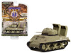 1944 M4 Sherman Tank with Wading Gear #2 "U.S. Army World War II - Cannon Ball" "Battalion 64" Release 2 1/64 Diecast Model by Greenlight