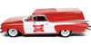 1/24 Auto World 1959 Chevrolet Sedan Delivery Car Red and White "Miller High Life: The Champagne of Beers" Diecast Car Model