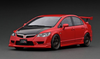 1/18 Ignition Model Honda CIVIC (FD2) TYPE R Red *with carbon bonnet