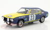 1/18 Modelcar Group 1972 Ford Capri MK1 #23 Olympia Rally Walter Röhrl, Hannes Rothfuß Car Model