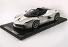 1/12 BBR Ferrari LaFerrari Aperta Bianco Italia Grigio Silverstone Livery BBR1209E Resin Car Model