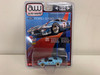 CHASE CAR 1/64 Auto World 1966 Ford GT40 RHD (Right Hand Drive) #1 Light Blue with Stripes Limited Edition Diecast Car Model