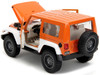 1/24 Jada 2017 Jeep Wrangler (Orange Metallic and White and Orange M&M Diecast Figure Diecast Car Model