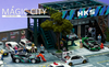 1/64 Magic City HKS Theme Exhibition Building & Body Shop Diorama (cars & figures NOT included)