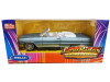 1963 Chevrolet Impala Convertible Lowrider Light Blue Metallic with White Interior "Low Rider Collection" 1/24 Diecast Model Car by Welly