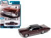 1/64 Auto World 1970 Chevrolet Impala SS Lowrider (Black Cherry) Diecast Car Model