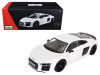 1/18 Maisto Audi R8 V10 Plus White Exclusive Edition Diecast Car Model