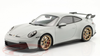 1/18 Minichamps Porsche 911 (992) GT3 (Chalk Grey with Golden Wheels) Car Model