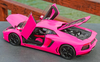 1/18 Welly FX Lamborghini Aventador LP700-4 (Pink) Diecast Car Model