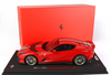 1/18 BBR 2021 Ferrari 812 Competizione (Rosso Corsa 322 Red with Grey Stripe) Resin Car Model Limited 48 Pieces