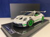 1/18 TP Timothy & Pierre Porsche 911 992 GT3 RS (White with Green Wheels) Resin Car Model Limited 49 Pieces #00/49