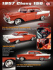 1/18 ACME 1957 Chevrolet 150 Custom Cruiser (Orange Red) Diecast Car Model Limited