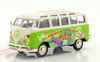 1/24 Maisto Volkswagen VW T1 Samba Bus Hippie Line Flower Power (Green) Diecast Car Model