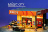 1/64 Magic City ENEOS Theme Gas Station & Showroom Diorama with LED Lights (cars & figures NOT included)