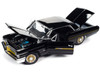 1/18 Auto World 1962 Pontiac Grand Prix "Fireball Roberts Edition" Starlight Black with Gold Stripes Diecast Car Model