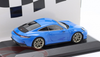 1/43 Minichamps 2021 Porsche 911 (992) GT3 Touring (Shark Blue with Golden Wheels) Car Model Limited