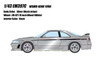 1/43 Make Up 1996 Nissan Skyline GT-R GTR R33 Nismo 400R (Silver with White LM-GT1 18 Inch Wheel) Resin Car Model